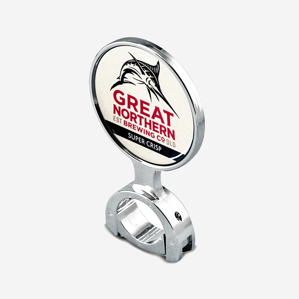 Great Northern SuperCrisp - 73 mm Chrome Decal Holder