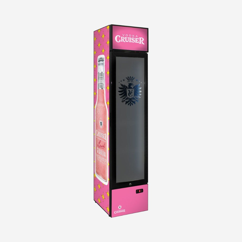 Vodka Cruiser Branded Skinny Upright Bar Fridge