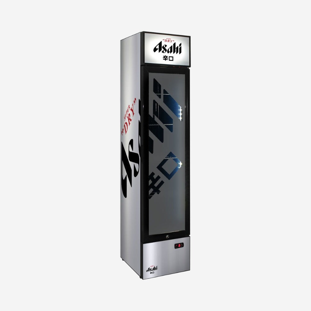 Asahi Branded Skinny Upright Bar Fridge