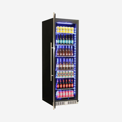 Schmick Upright Glass Door Drinks Refrigerator Model BD425B - Left Hinged [ON BACK ORDER MID JULY]