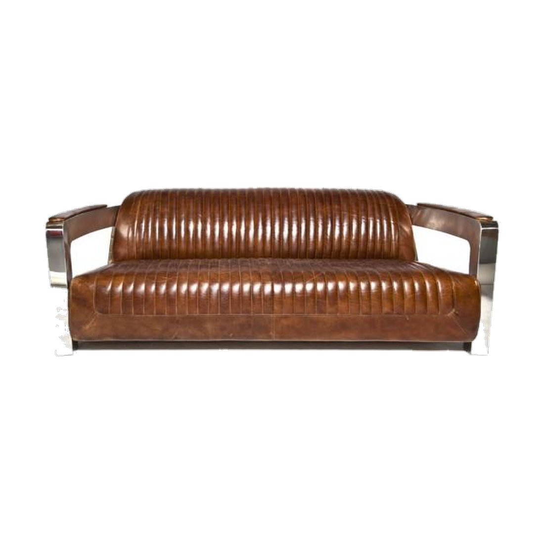 Havana Ribbed Aviator Four-Seat Lounge - Tan
