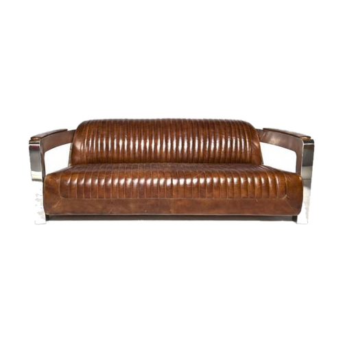 Havana Ribbed Aviator Four-Seat Lounge - Tan