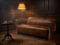Havana Ribbed Aviator Four-Seat Lounge - Tan