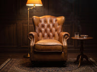 The Hermit Wingback Armchair - Camel