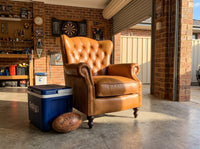 The Hermit Wingback Armchair - Camel