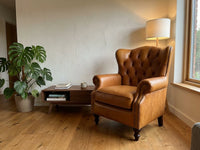 The Hermit Wingback Armchair - Camel