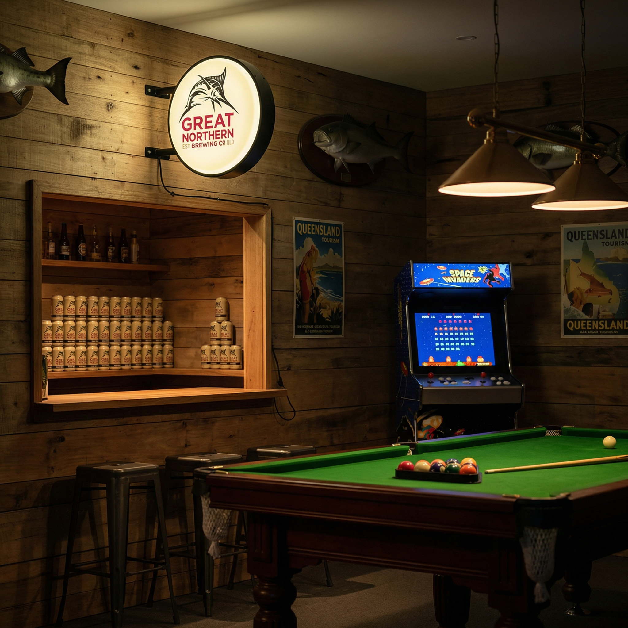 Great Northern Brewing Co Beer Bar Lighting Wall Sign Light LED