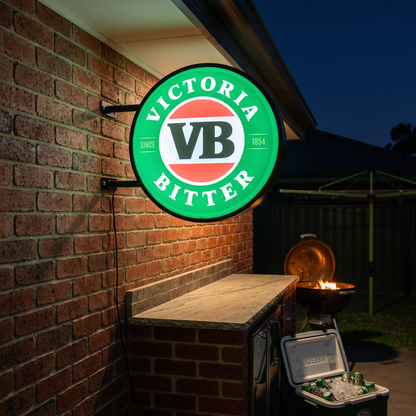 VB Victoria Bitter Beer Bar Lighting Wall Sign Light