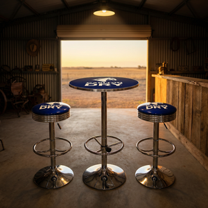 Carlton Dry Retro Bar Stool and Table Set