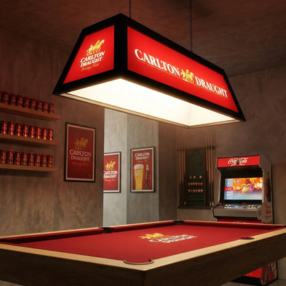 Carlton Draught Branded Pool Table Lamp (SHIPS IN 8 WEEKS)