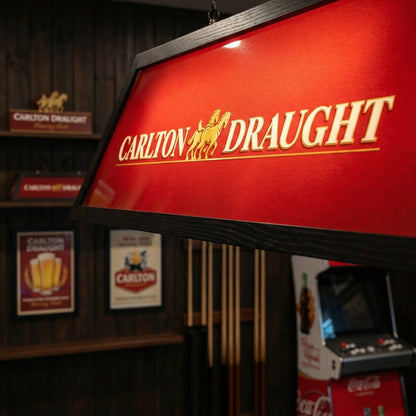 Carlton Draught Branded Pool Table Lamp (SHIPS IN 8 WEEKS)
