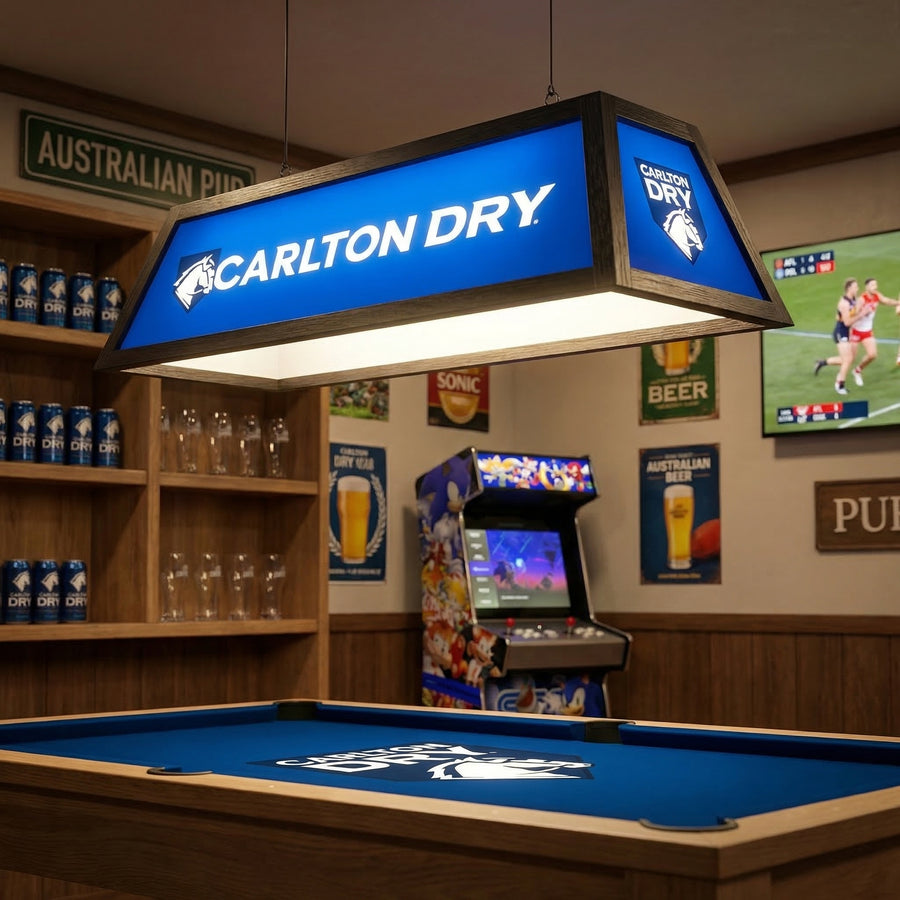 Carlton Dry Branded Pool Table Lamp (SHIPS IN 8 WEEKS)