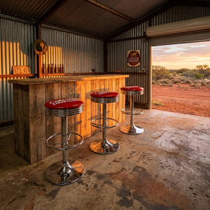 Carlton Draught Retro Bar Stool and Table Set