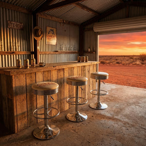 Great Northern Retro Bar Stool and Table Set