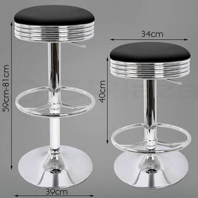 Table & Bar Stools - Ford Mustang Retro Bar Table & 2 Stools Package