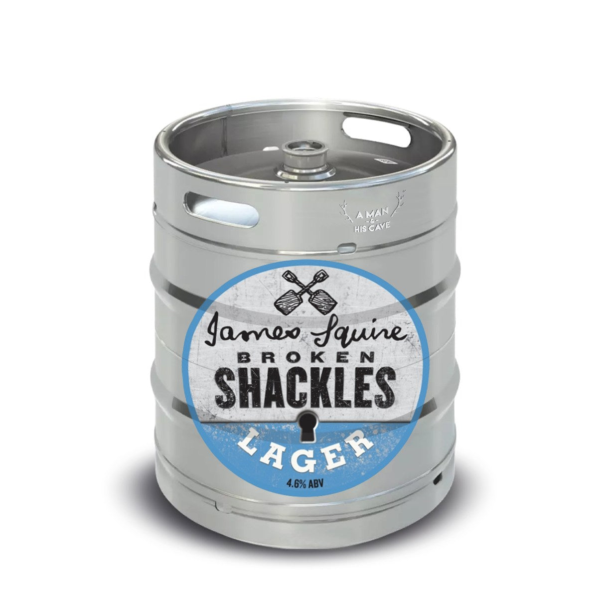 Beer Keg - James Squire Lager: Broken Shackles 50LT Commercial Keg 4.6% A-Type Coupler [NSW]