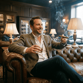 Winston Two Seat Classic Vintage Leather Chesterfield Lounge – Camel Brown