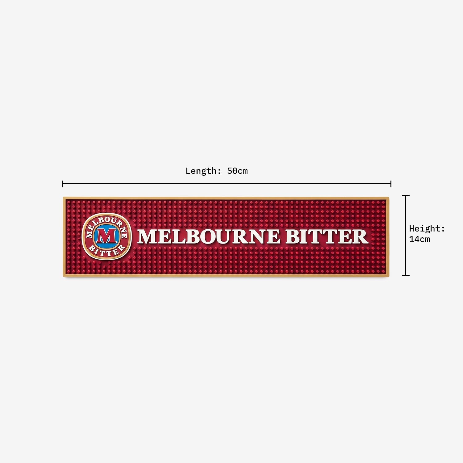 Melbourne Bitter Bar Mat dimensions