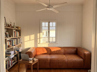 Monte Ribbed Three-Seat Lounge - Cognac
