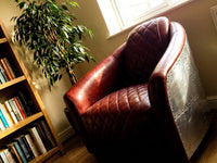 Havana Quilted Aviator Armchair - Tan