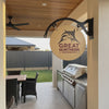 Great Northern 400mm double-sided round metal sign
