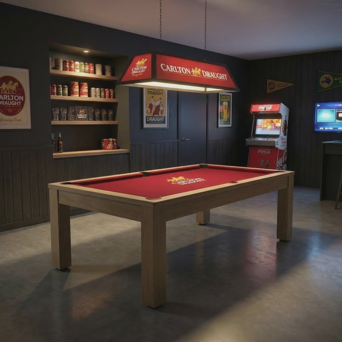 7ft MDF Pool Table – Carlton Draught Edition (SHIPS IN 8 WEEKS)