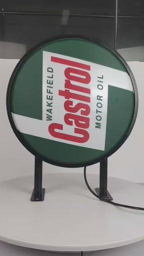 CASTROL MOTOR OIL Bar Lighting Wall Sign Light LED