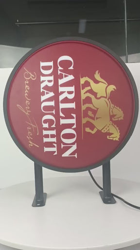 Carlton Draught Beer Bar Lighting Wall Sign Light LED (ON BACKORDER FOR EARLY NOVEMBER)