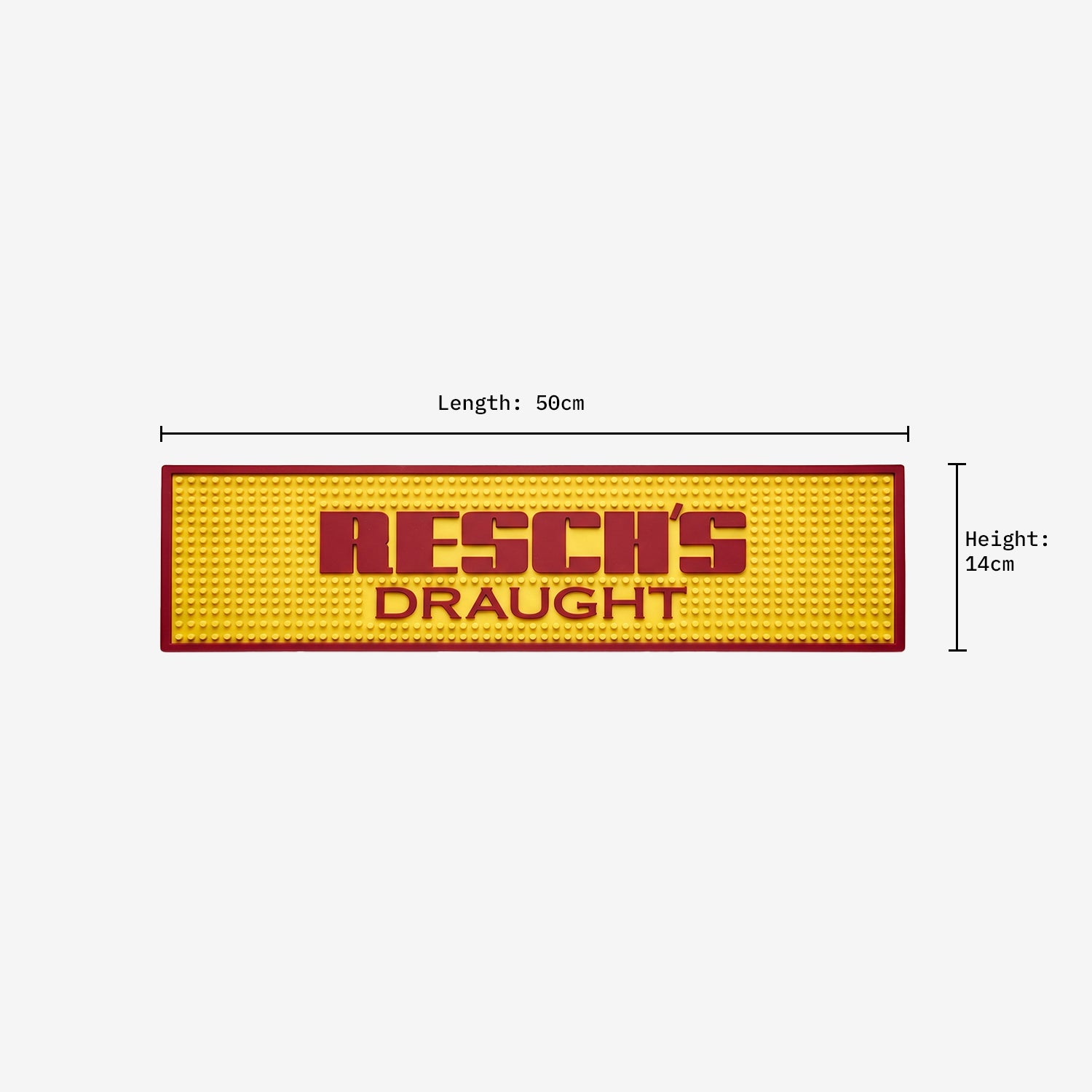 Resch's Bar Mat dimensions