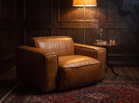 Tanner Slab Armchair - Tan