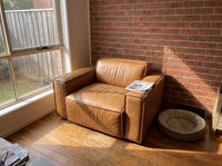 Tanner Slab Armchair - Tan