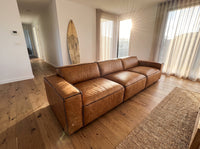 Tanner Four-Seat Slab Lounge - Tan