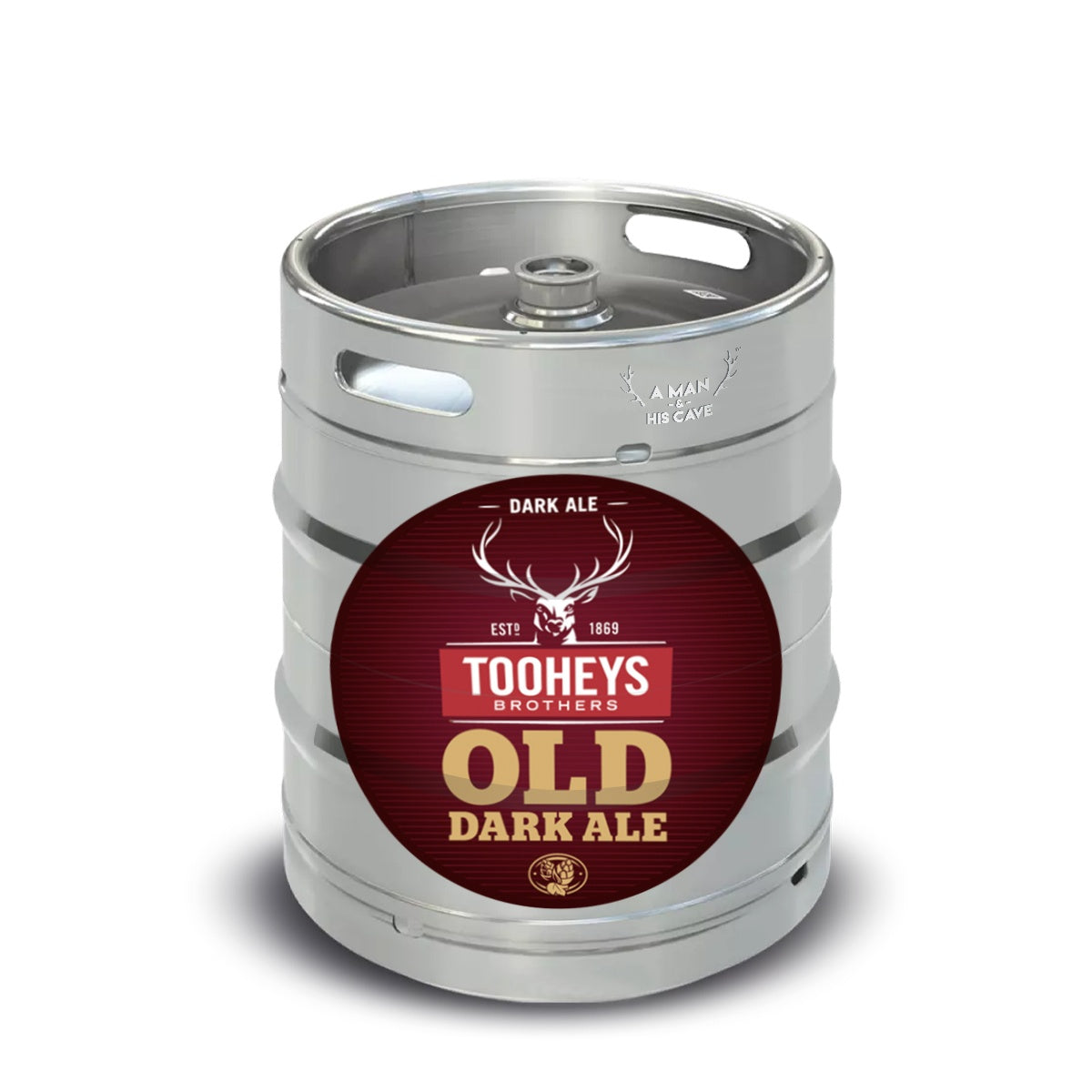 Beer Keg - TOOHEYS OLD 50lt Commercial Keg 4.4% D-Type Coupler [QLD]