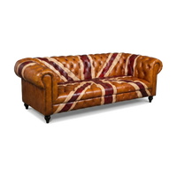 Windsor Union Jack Chesterfield Lounge - Vintage Tan
