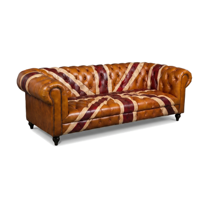 Windsor Union Jack Chesterfield Lounge – Vintage Tan