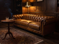 Winston Grand Four-Seat Chesterfield Lounge - Vintage Tan