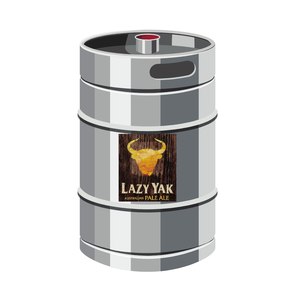 LAZY YAK 50lt Commercial Keg 3.5% (D-Type Coupler)