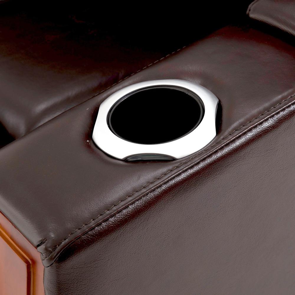 Premium Leather Executive 4 Seater Recliner - Electric
