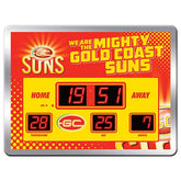 AFL Scoreboard - Gold Coast Suns AFL Aussie Rules SCOREBOARD LED Clock