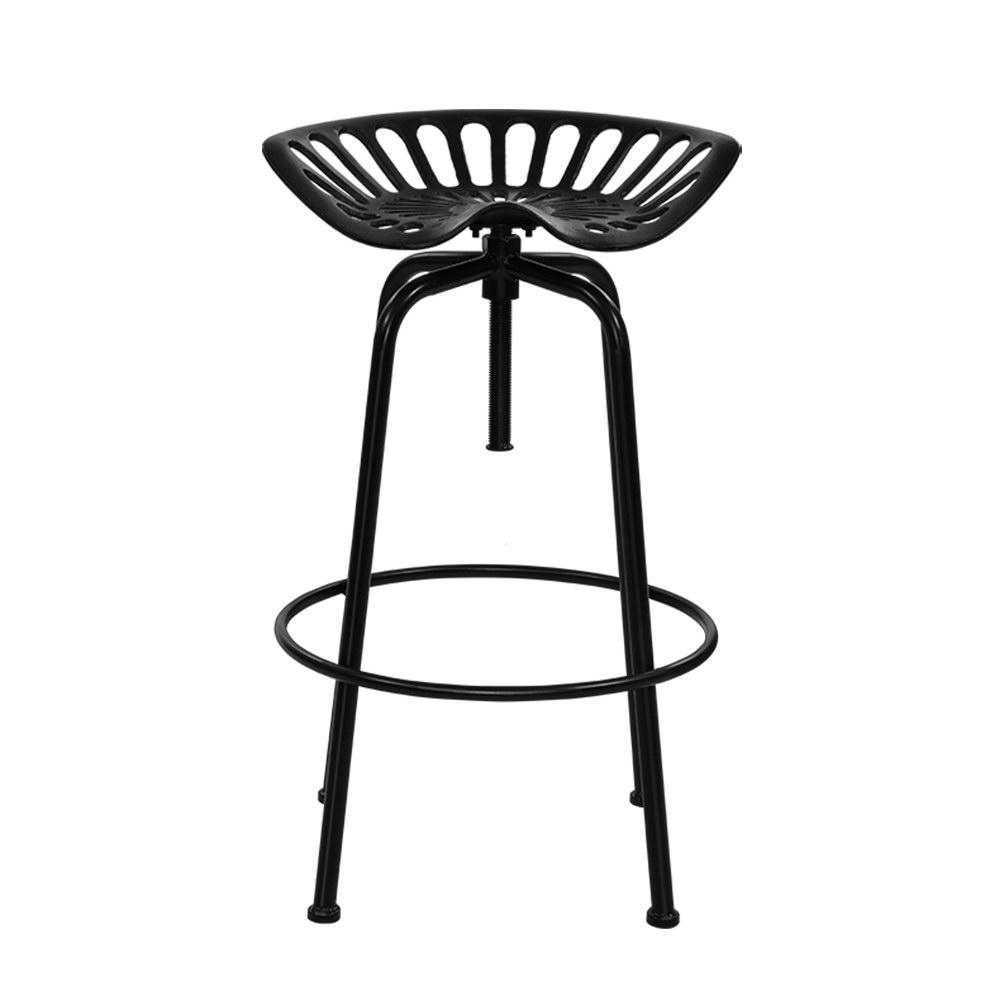 Furniture > Bar Stools & Chairs - Artiss Bar Stool Retro Industrial Style Iron - Black