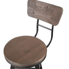 Furniture > Bar Stools & Chairs - Artiss Industrial Style Swivel Bar Stool 66cm - Black