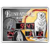 Bundy Bundaberg Rum Digital LED Wall Clock Calendar Temperature Display Sign