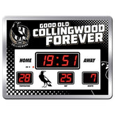 AFL Scoreboard - Collingwood Magpies AFL Aussie Rules SCOREBOARD LED Clock