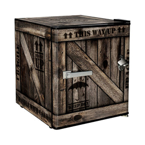 Bar Fridge - Cool Wooden Crate Design Mini Bar Fridge - A Great Gift Idea