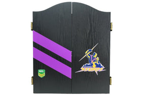 Melbourne Storm NRL Dart Board And Cabinet Set