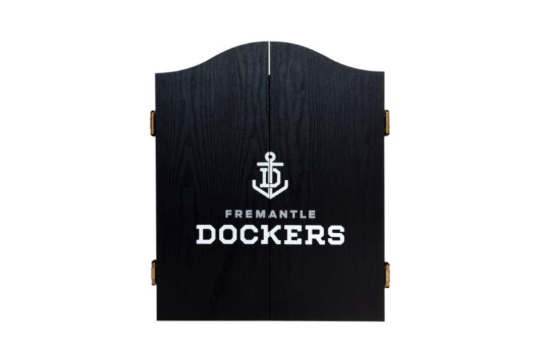 Fremantle Dockers Freo AFL Dart Board And Cabinet Set