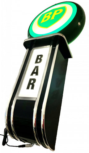 Beer Brand Signs - Massive BP Petrol Fuel Gas BAR Wall Sign Led Lighting Light