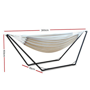 Furniture > Outdoor - Gardeon Hammock Bed With Steel Frame Stand