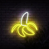 Neon Sign - HALF PEELED BANANA NEON SIGN (DELIVERED IN 3-5WKS)