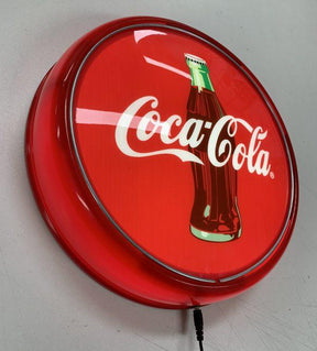 Coca Cola Coke Bottle RED LED Bar Lighting Wall Sign Light Button